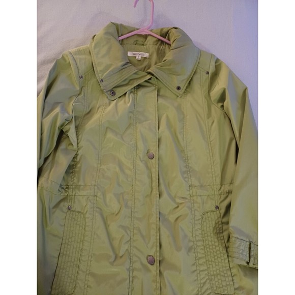 Travel Smith Womens Full Zip Jacket Green Size Medium Lightweight - Picture 4 of 7